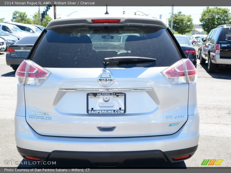 Brilliant Silver / Charcoal 2014 Nissan Rogue SL AWD