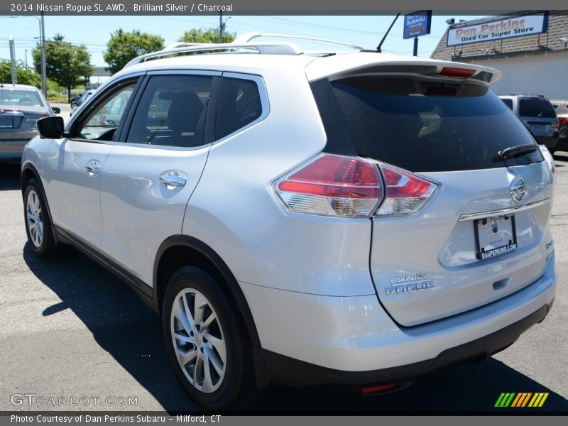 Brilliant Silver / Charcoal 2014 Nissan Rogue SL AWD