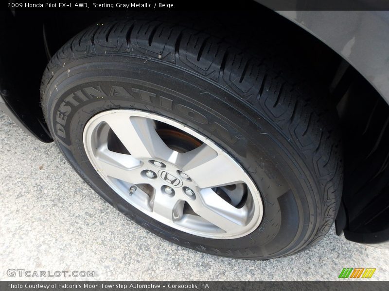 Sterling Gray Metallic / Beige 2009 Honda Pilot EX-L 4WD