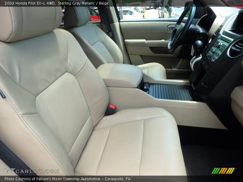 Sterling Gray Metallic / Beige 2009 Honda Pilot EX-L 4WD