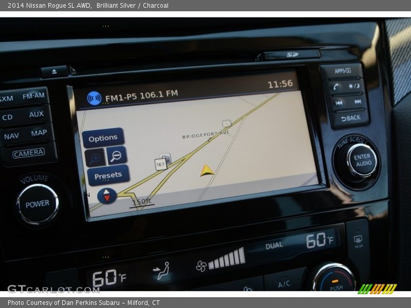 Brilliant Silver / Charcoal 2014 Nissan Rogue SL AWD