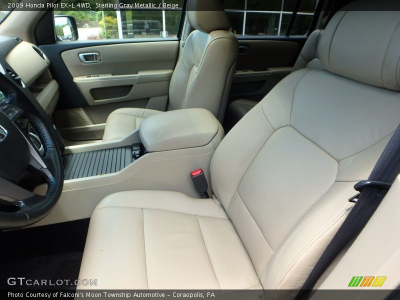 Sterling Gray Metallic / Beige 2009 Honda Pilot EX-L 4WD