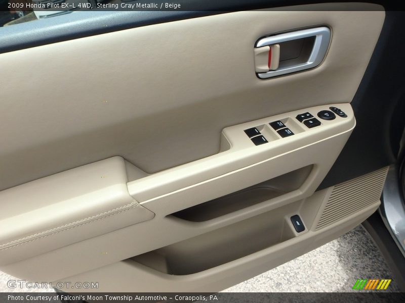 Sterling Gray Metallic / Beige 2009 Honda Pilot EX-L 4WD