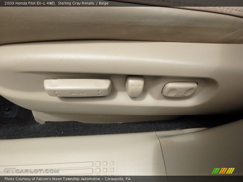 Sterling Gray Metallic / Beige 2009 Honda Pilot EX-L 4WD