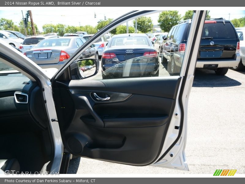 Brilliant Silver / Charcoal 2014 Nissan Rogue SL AWD