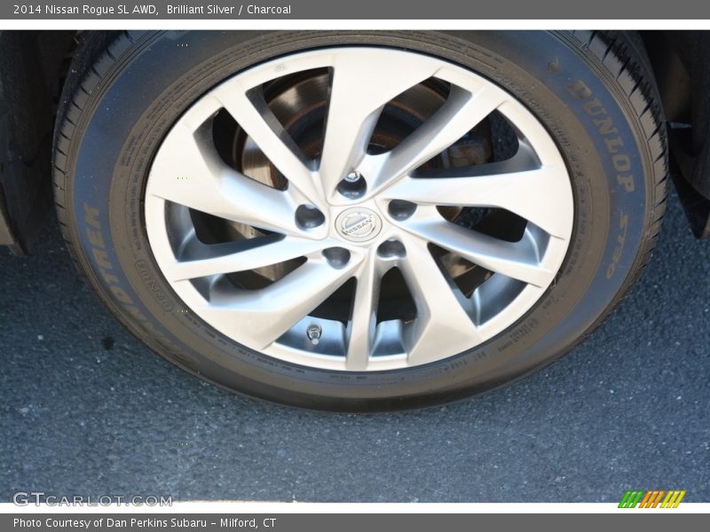 Brilliant Silver / Charcoal 2014 Nissan Rogue SL AWD