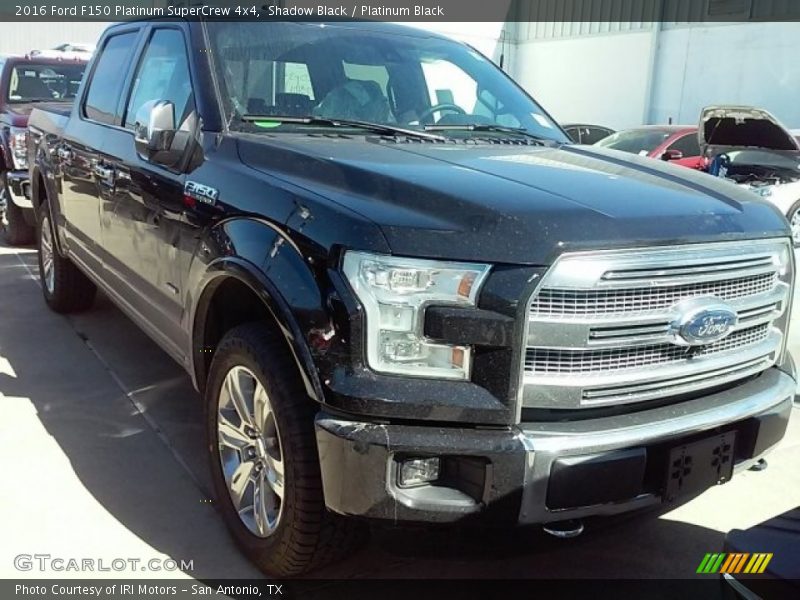 Shadow Black / Platinum Black 2016 Ford F150 Platinum SuperCrew 4x4
