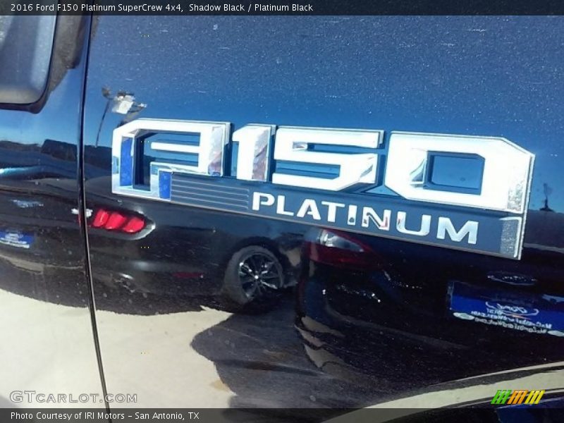 Shadow Black / Platinum Black 2016 Ford F150 Platinum SuperCrew 4x4
