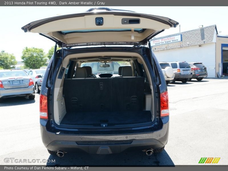 Dark Amber Metallic / Gray 2013 Honda Pilot Touring 4WD