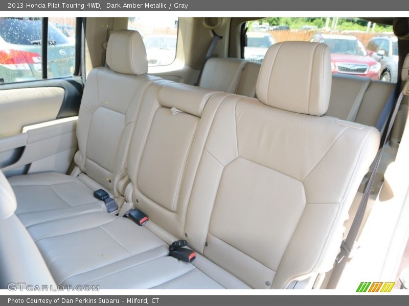Dark Amber Metallic / Gray 2013 Honda Pilot Touring 4WD