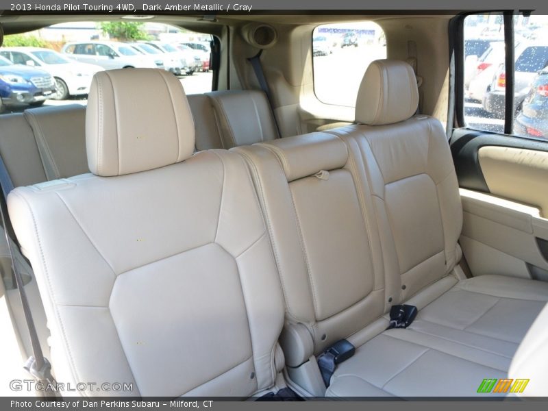 Dark Amber Metallic / Gray 2013 Honda Pilot Touring 4WD