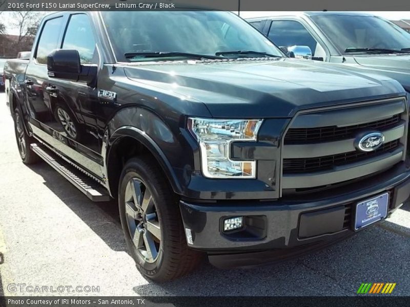 Lithium Gray / Black 2016 Ford F150 Lariat SuperCrew