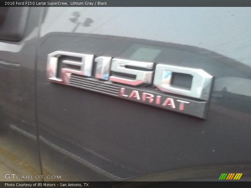 Lithium Gray / Black 2016 Ford F150 Lariat SuperCrew