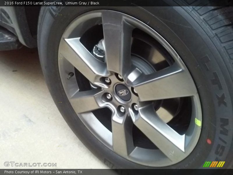 Lithium Gray / Black 2016 Ford F150 Lariat SuperCrew