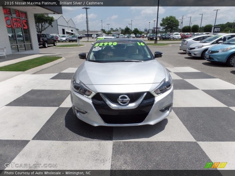 Brilliant Silver / Cashmere 2016 Nissan Maxima Platinum