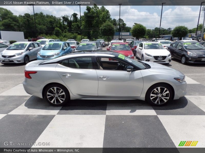 Brilliant Silver / Cashmere 2016 Nissan Maxima Platinum