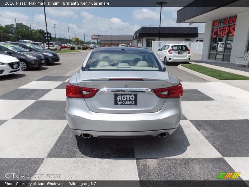 Brilliant Silver / Cashmere 2016 Nissan Maxima Platinum