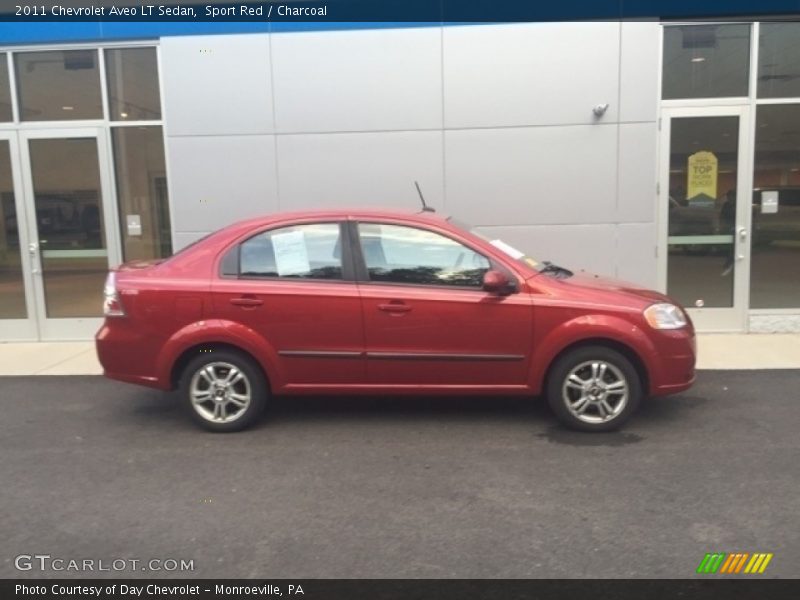 Sport Red / Charcoal 2011 Chevrolet Aveo LT Sedan