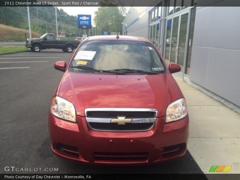 Sport Red / Charcoal 2011 Chevrolet Aveo LT Sedan