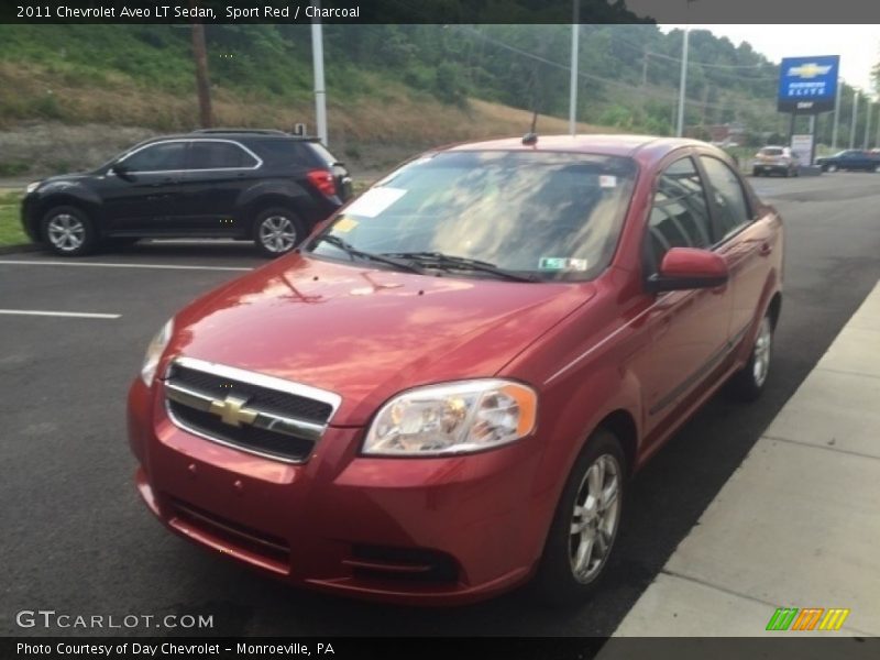 Sport Red / Charcoal 2011 Chevrolet Aveo LT Sedan