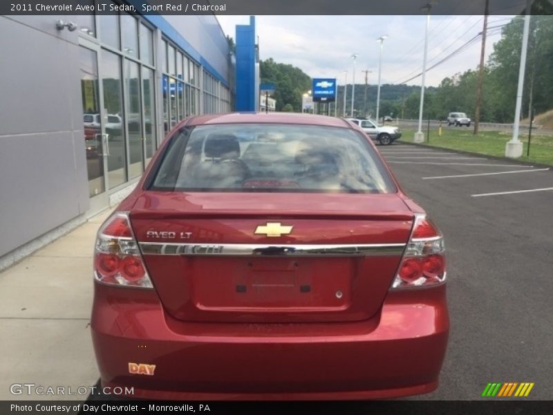 Sport Red / Charcoal 2011 Chevrolet Aveo LT Sedan