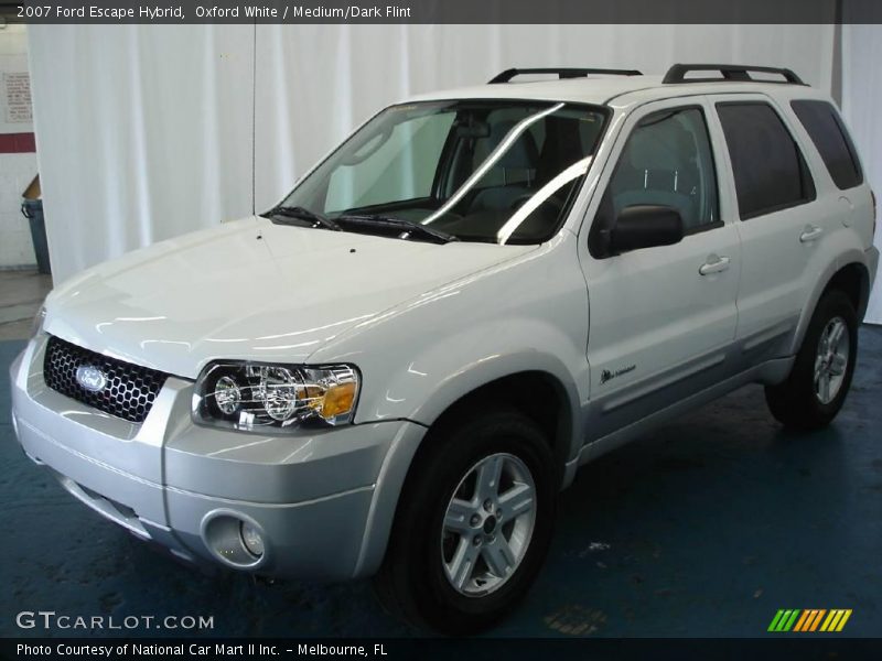 Oxford White / Medium/Dark Flint 2007 Ford Escape Hybrid