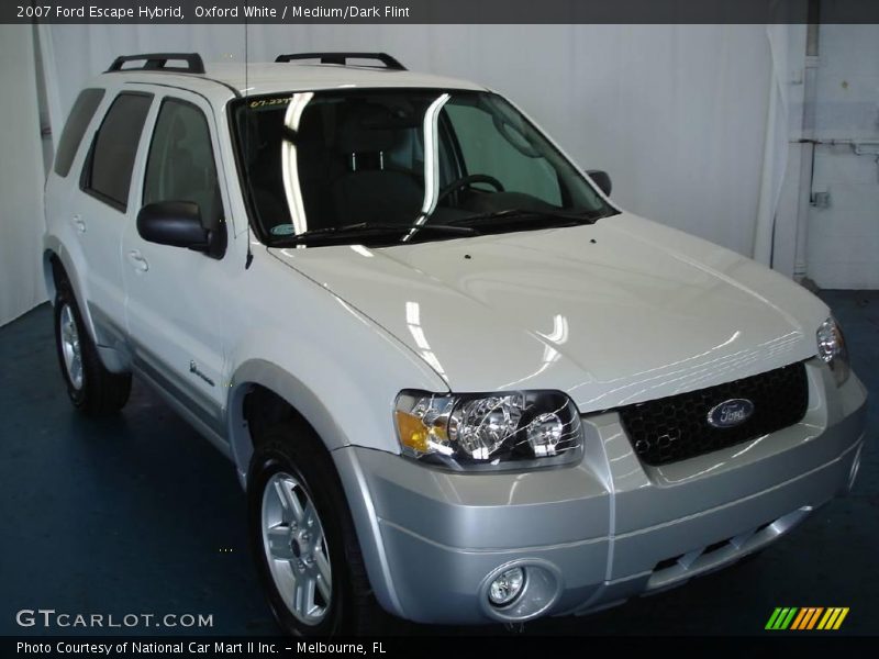 Oxford White / Medium/Dark Flint 2007 Ford Escape Hybrid