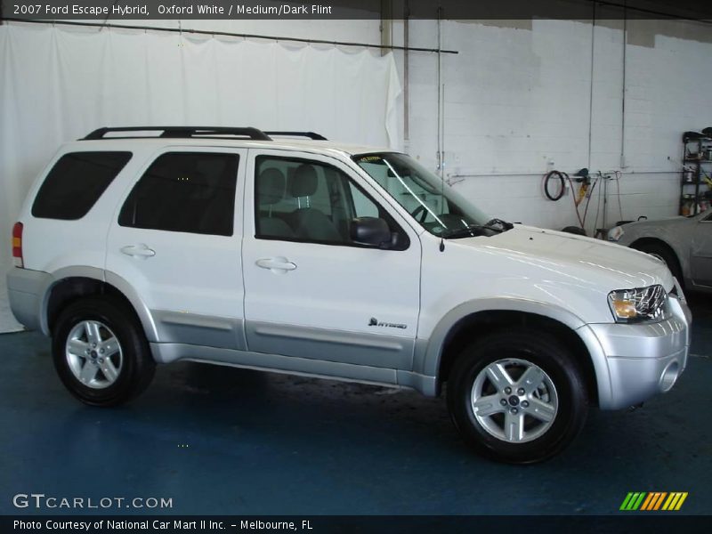 Oxford White / Medium/Dark Flint 2007 Ford Escape Hybrid