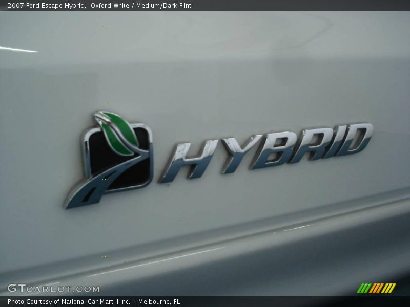 Oxford White / Medium/Dark Flint 2007 Ford Escape Hybrid