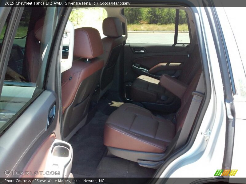 Silver Ice Metallic / Cocoa/Mahogany 2015 Chevrolet Tahoe LTZ 4WD