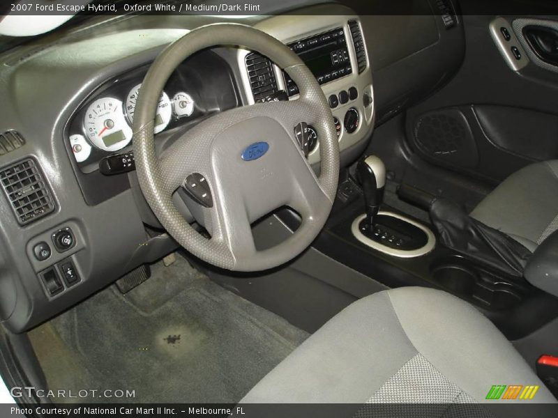 Oxford White / Medium/Dark Flint 2007 Ford Escape Hybrid