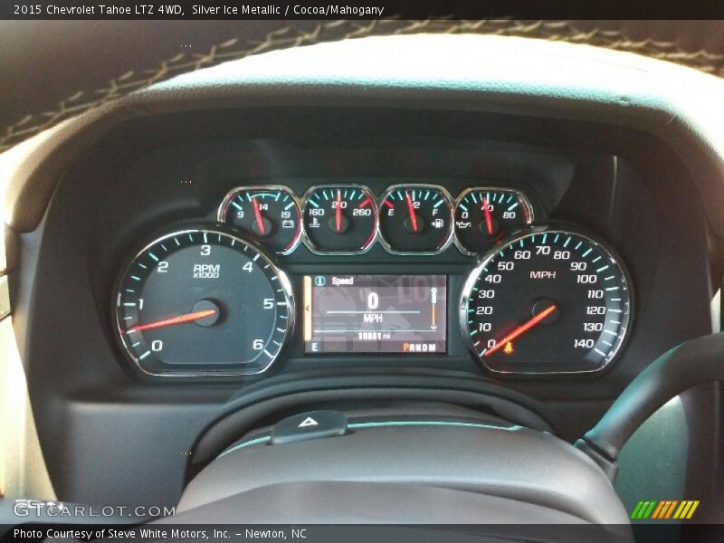 Silver Ice Metallic / Cocoa/Mahogany 2015 Chevrolet Tahoe LTZ 4WD