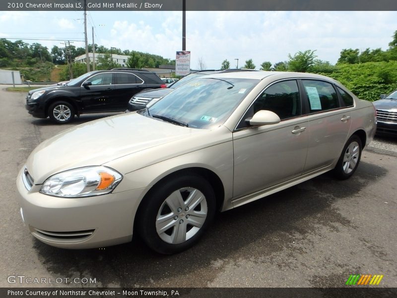 Gold Mist Metallic / Ebony 2010 Chevrolet Impala LS