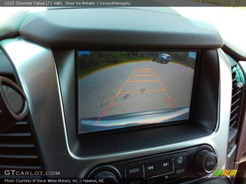 Silver Ice Metallic / Cocoa/Mahogany 2015 Chevrolet Tahoe LTZ 4WD