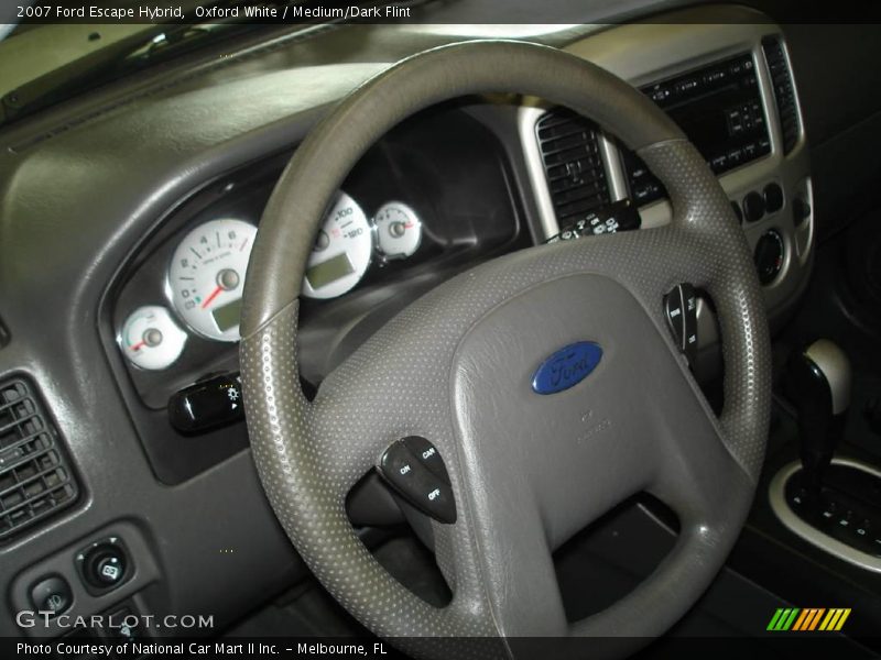 Oxford White / Medium/Dark Flint 2007 Ford Escape Hybrid
