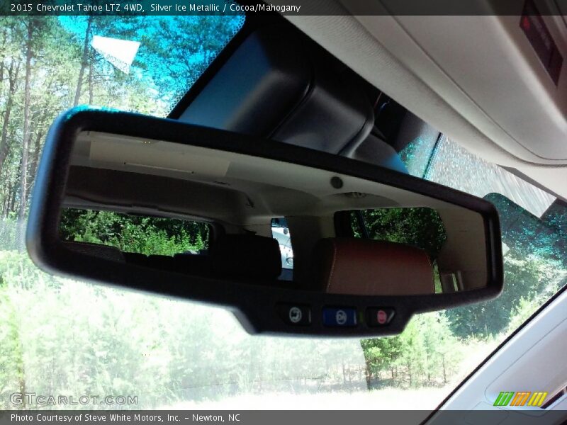 Silver Ice Metallic / Cocoa/Mahogany 2015 Chevrolet Tahoe LTZ 4WD