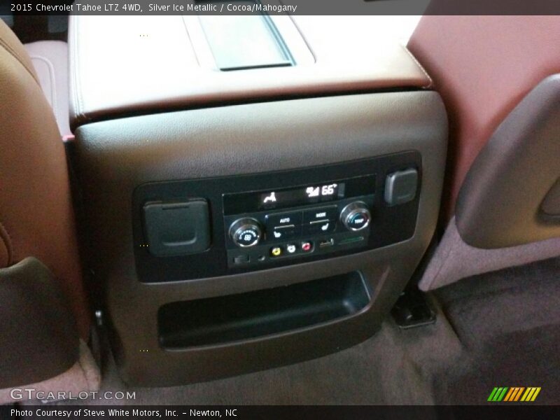 Silver Ice Metallic / Cocoa/Mahogany 2015 Chevrolet Tahoe LTZ 4WD