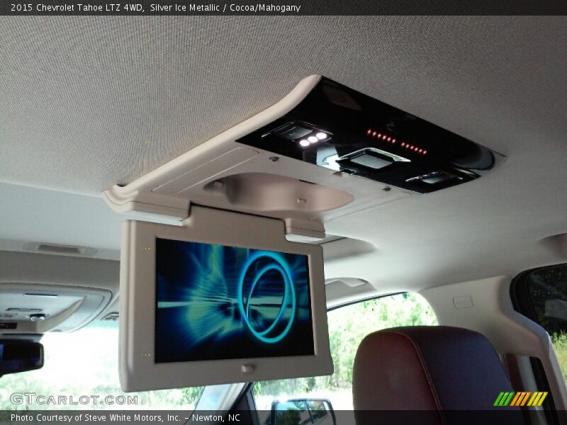 Silver Ice Metallic / Cocoa/Mahogany 2015 Chevrolet Tahoe LTZ 4WD