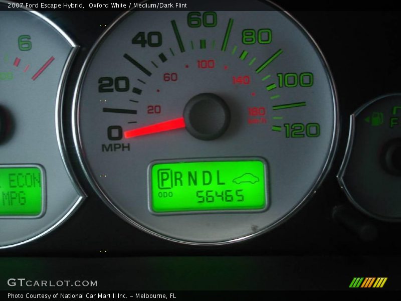 Oxford White / Medium/Dark Flint 2007 Ford Escape Hybrid