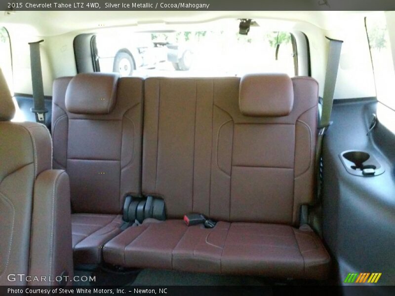 Silver Ice Metallic / Cocoa/Mahogany 2015 Chevrolet Tahoe LTZ 4WD