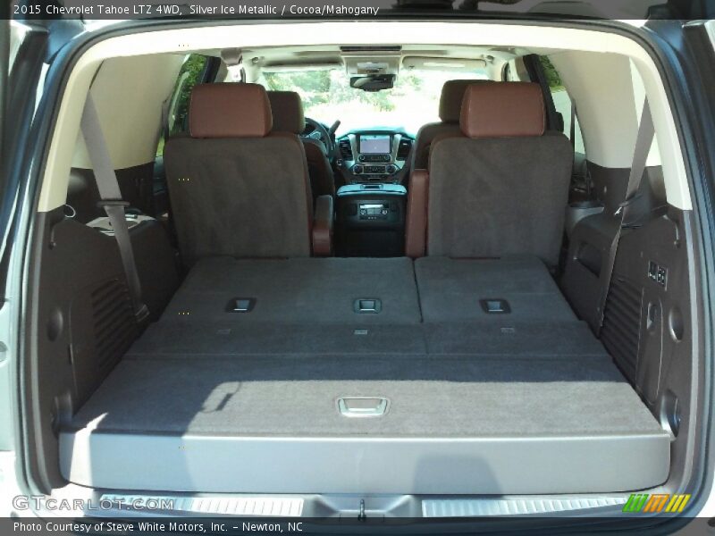 Silver Ice Metallic / Cocoa/Mahogany 2015 Chevrolet Tahoe LTZ 4WD