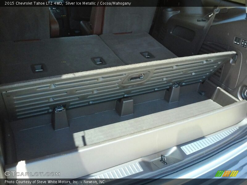 Silver Ice Metallic / Cocoa/Mahogany 2015 Chevrolet Tahoe LTZ 4WD
