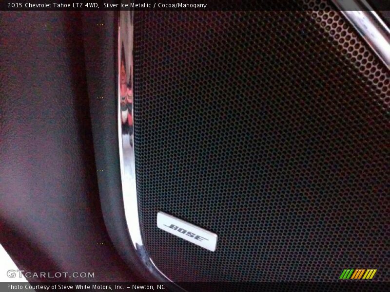 Silver Ice Metallic / Cocoa/Mahogany 2015 Chevrolet Tahoe LTZ 4WD