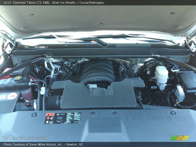 Silver Ice Metallic / Cocoa/Mahogany 2015 Chevrolet Tahoe LTZ 4WD