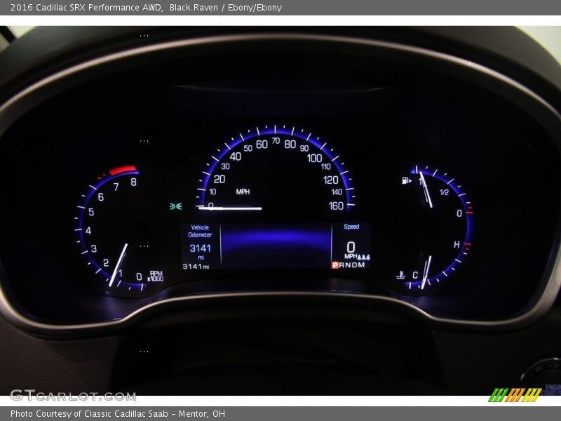 Black Raven / Ebony/Ebony 2016 Cadillac SRX Performance AWD