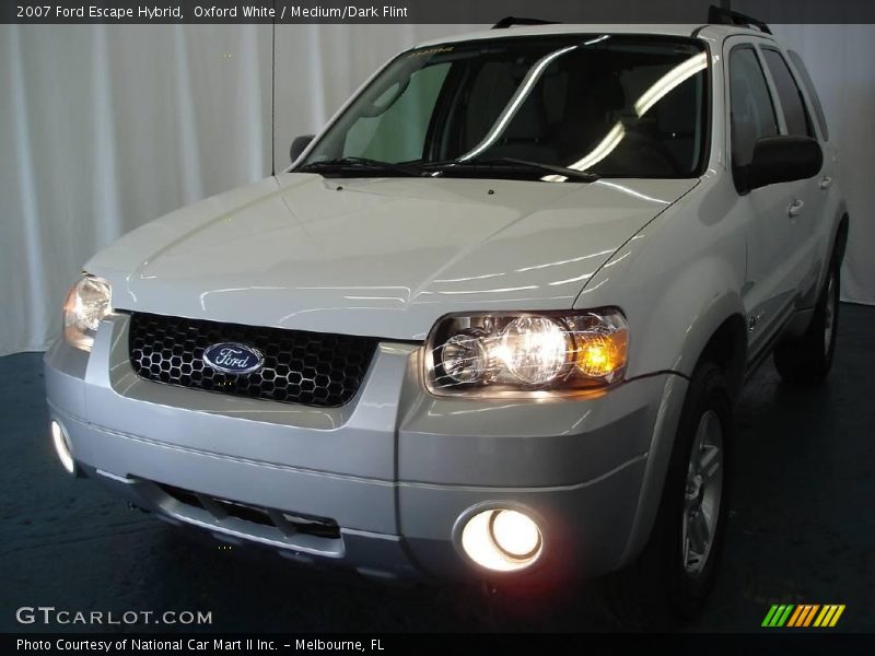 Oxford White / Medium/Dark Flint 2007 Ford Escape Hybrid