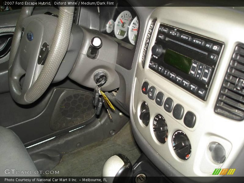 Oxford White / Medium/Dark Flint 2007 Ford Escape Hybrid