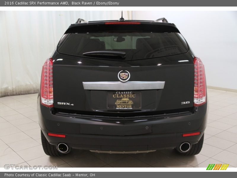 Black Raven / Ebony/Ebony 2016 Cadillac SRX Performance AWD