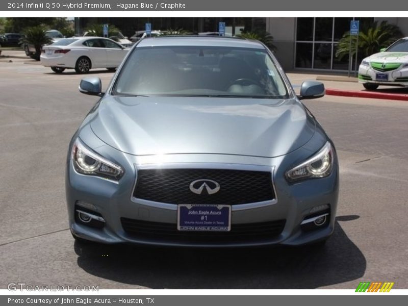 Hagane Blue / Graphite 2014 Infiniti Q 50 Hybrid Premium