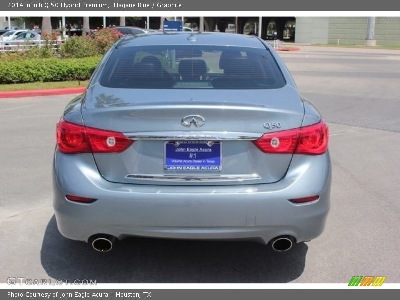 Hagane Blue / Graphite 2014 Infiniti Q 50 Hybrid Premium